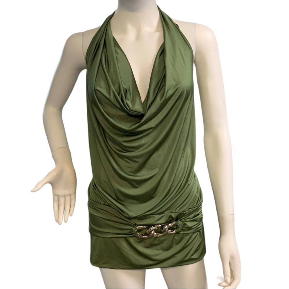 Wet Seal Y2K Vintage Womens Cowl neck Open Back Mini Dress Size XL